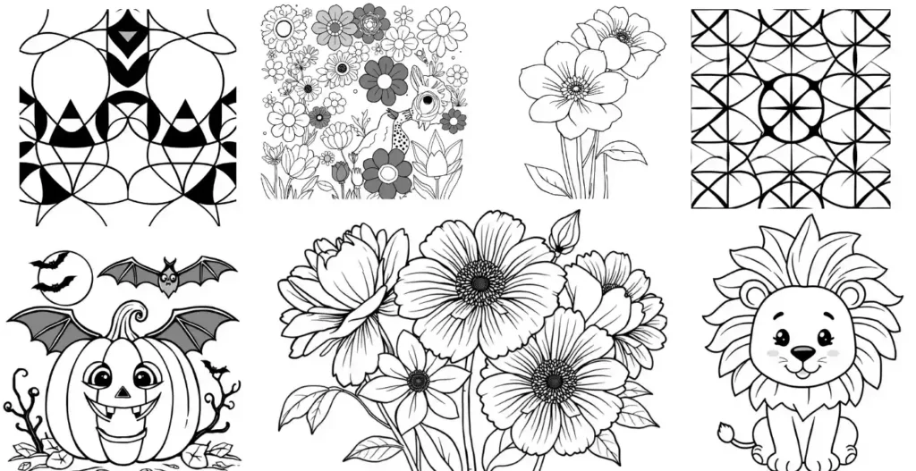27 Bold and Easy Coloring Pages (free pdf printables)