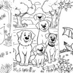 41 Cute Animal Coloring Pages (Free pdf printables)