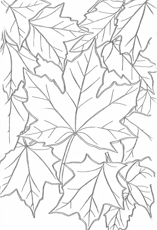 Autumn Leaves Coloring Pages