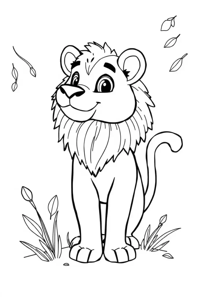Cartoon Wildlife Coloring Pages