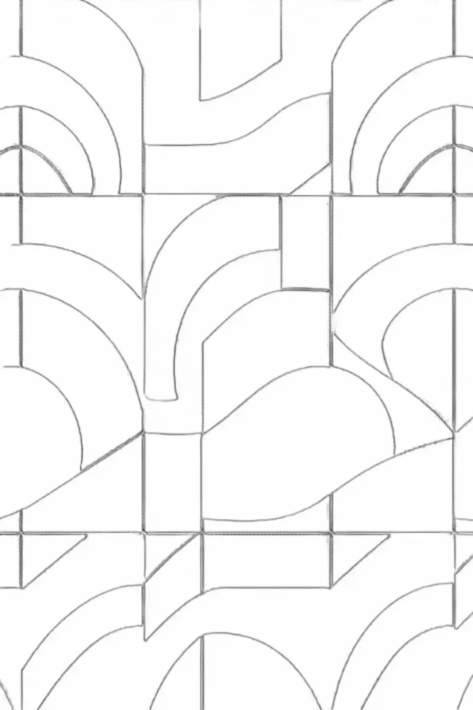 Color Block Patterns Coloring Pages