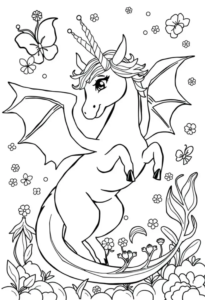 Fantasy Friends Coloring Pages