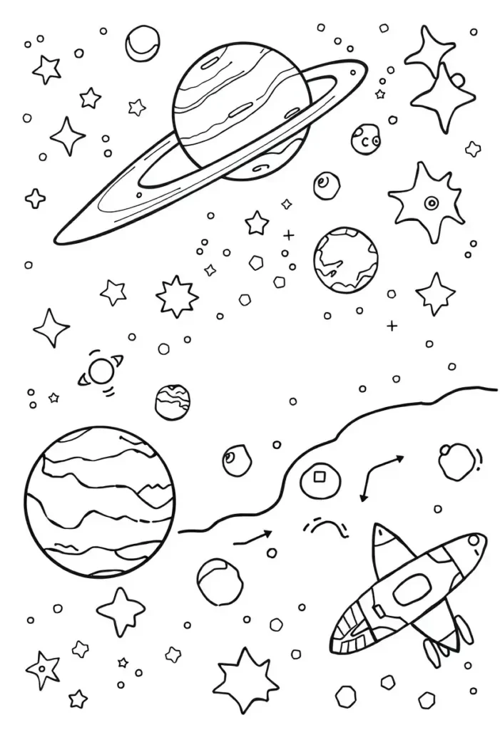 Space Adventures Coloring Pages