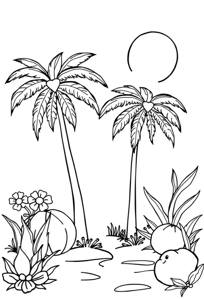 Summer Fun Coloring Pages