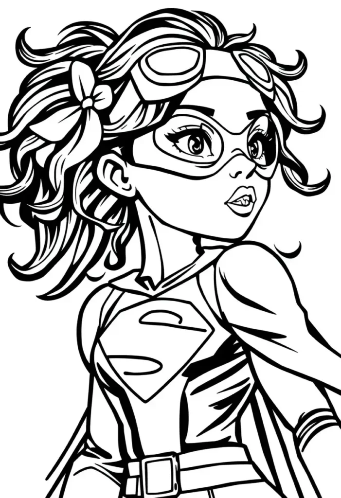 Superhero Black Girl Coloring Pages