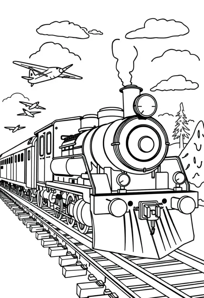 Transport Treasures Coloring Pages
