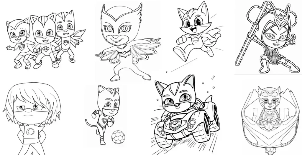21 PJ Masks Coloring Pages (free pdf printables)