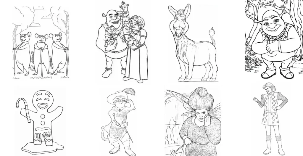 23 Shrek Coloring Pages (free pdf printables)