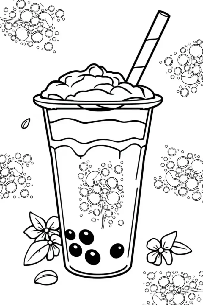 Bubble Pop Pattern Coloring Pages