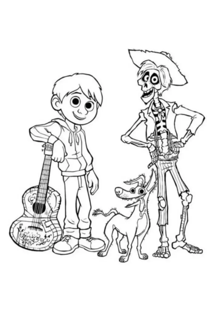 Coco's Vibrant Afterlife Coloring Pages