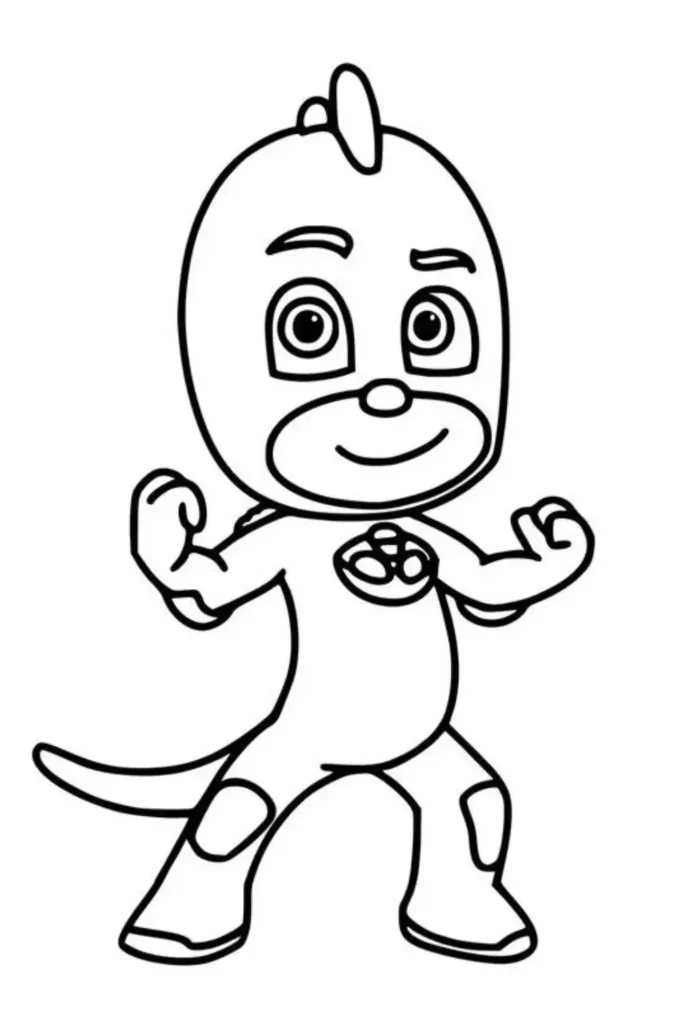 Gekko Becoming Invisible Coloring Pages