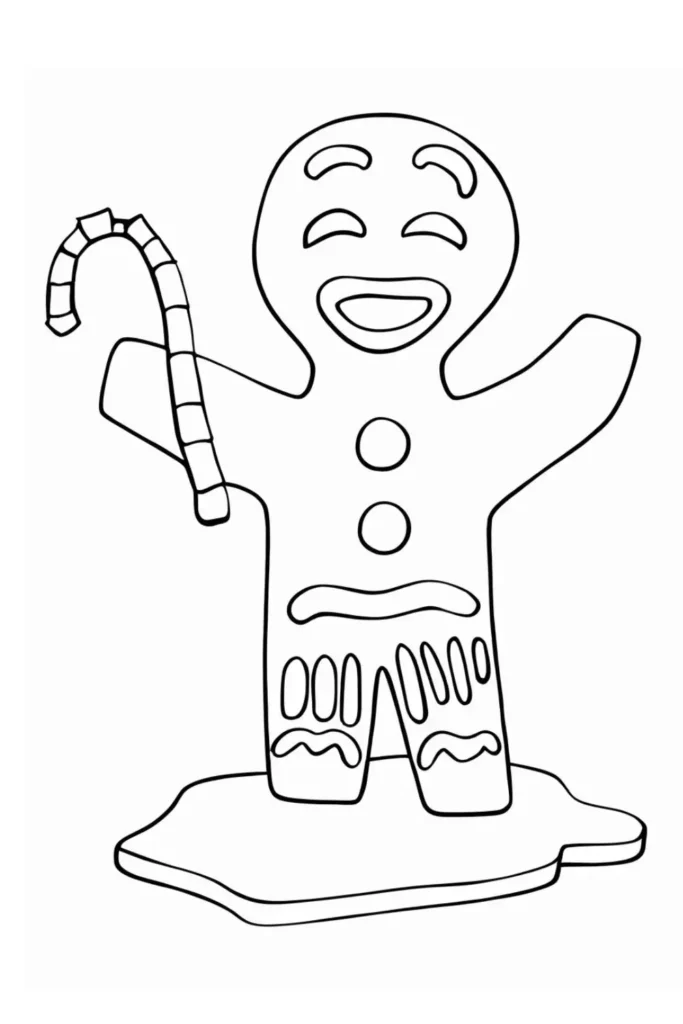 Gingerbread Man (Gingy) Coloring Pages