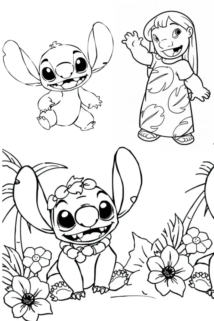 Lilo & Stitch's Hawaiian Adventure Coloring Pages