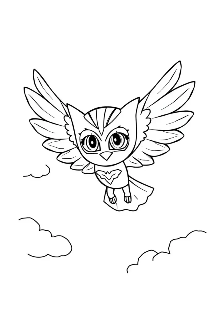 Owlette Taking Flight Coloring Pages