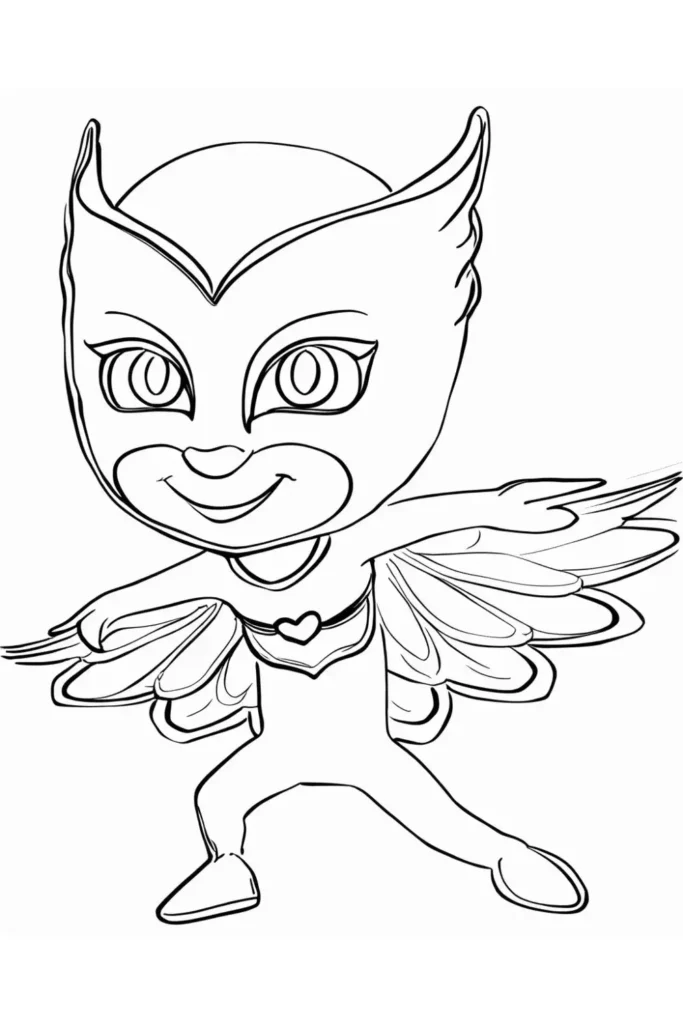 Owlette Using Super Owl Eyes Coloring Pages