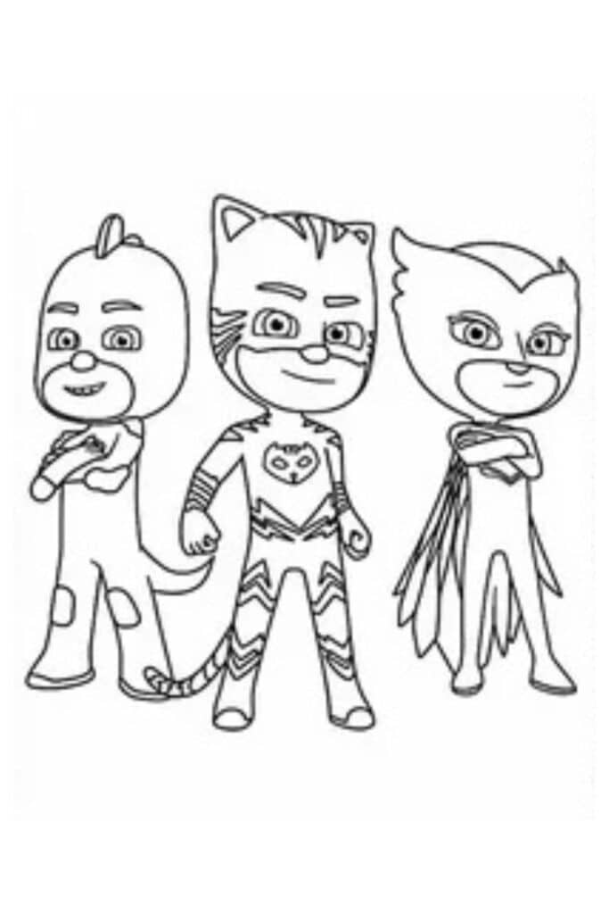 PJ Masks Headquarters Coloring Page