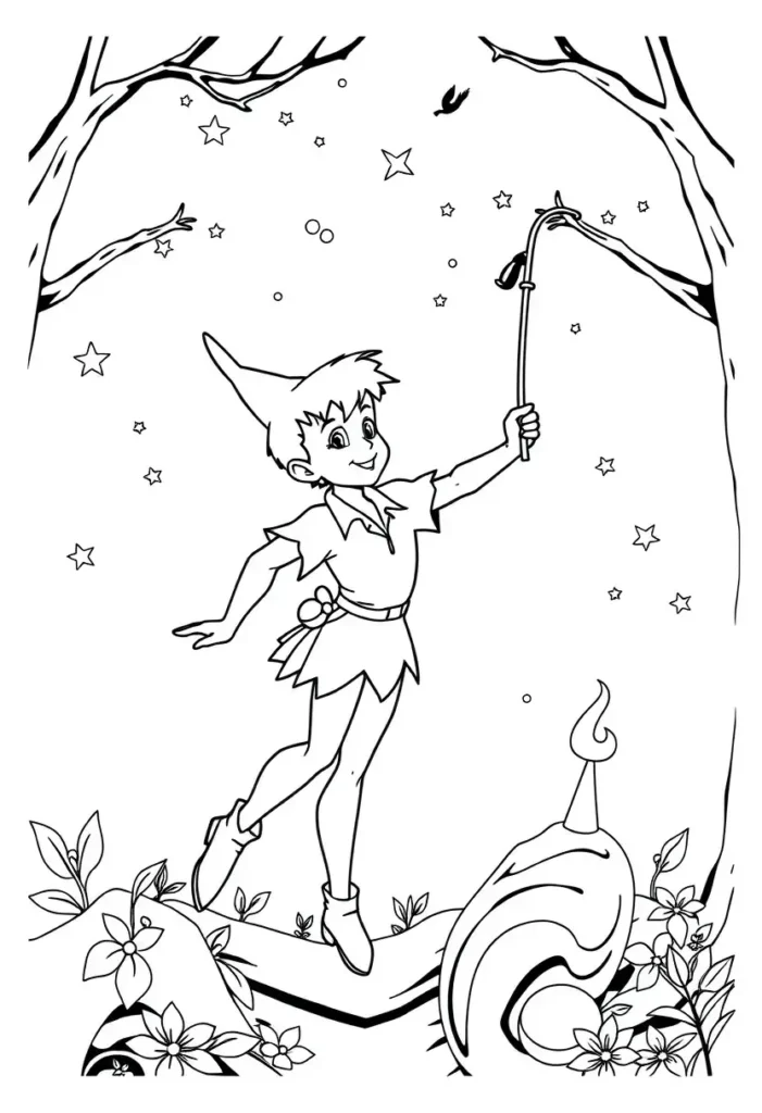 Peter Pan's Neverland Coloring Pages