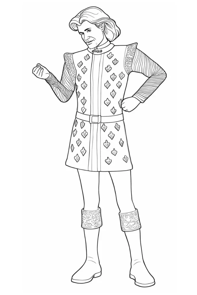 Prince Charming in Shrek Coloring Pages