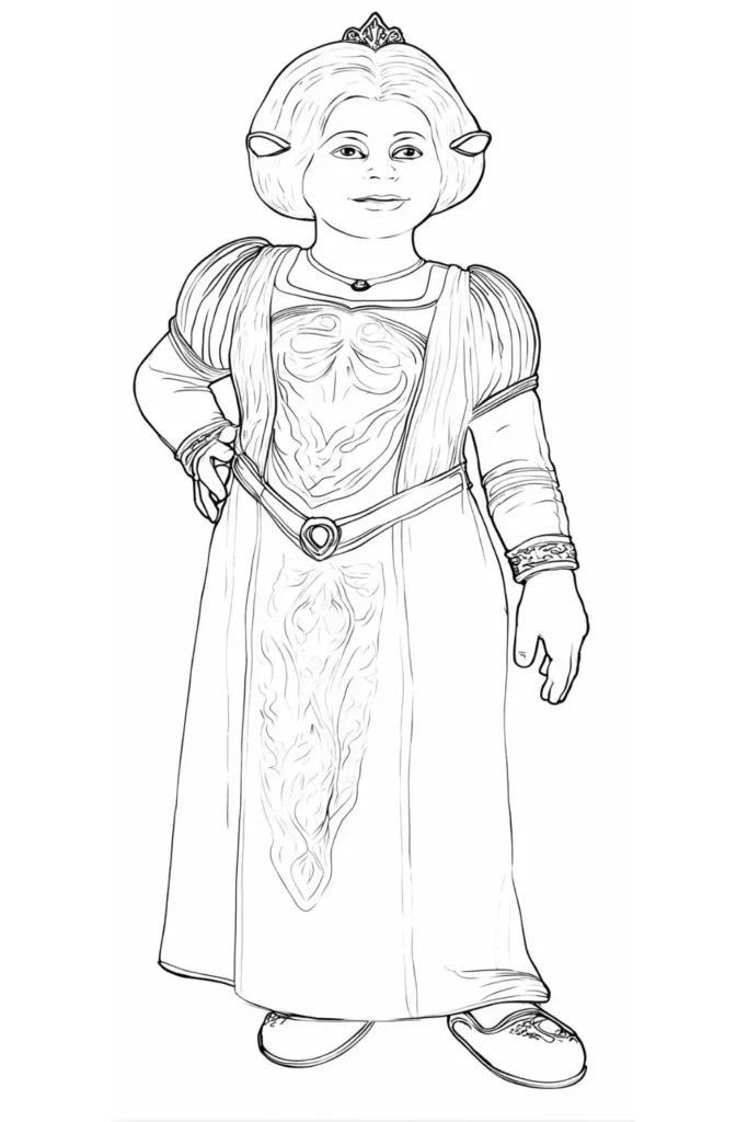 Princess Fiona Coloring Pages