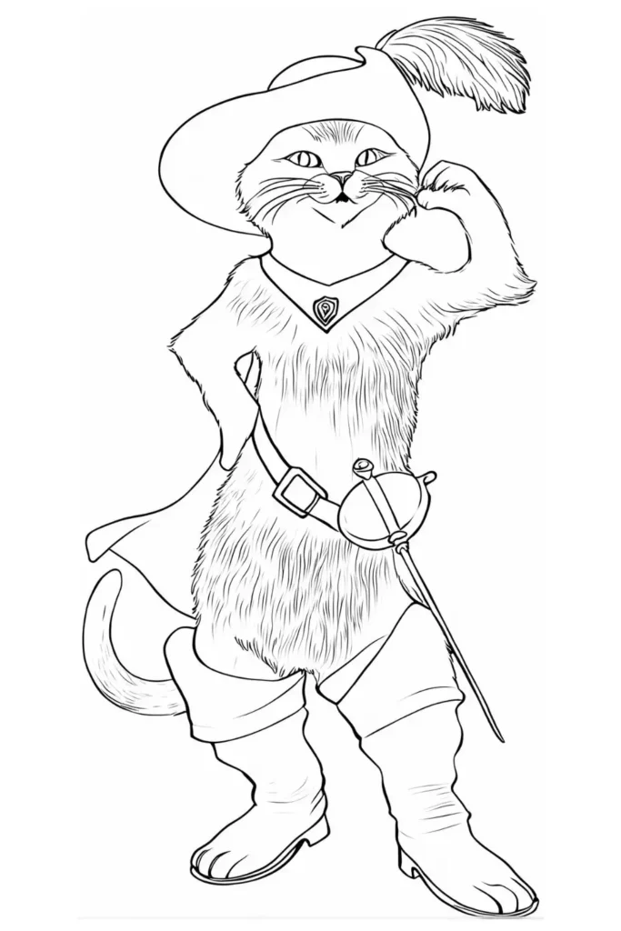 Puss in Boots Coloring Pages