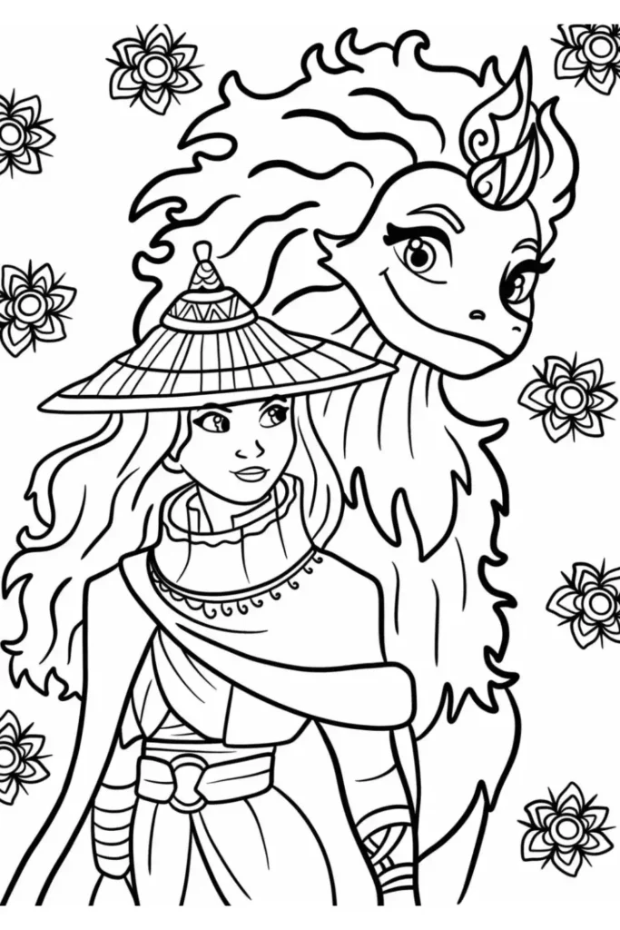 Raya and the Last Dragon Coloring Pages