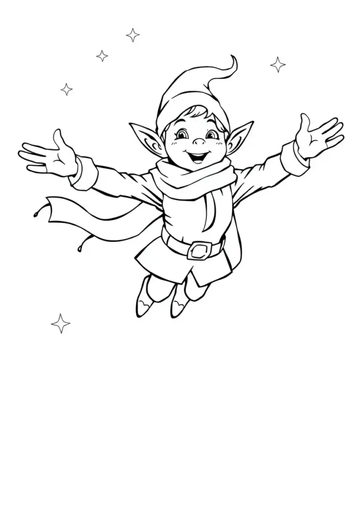 The Flying Elf Coloring Pages